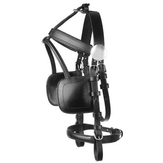 Lexhis Nylon/nahka Kaksinkertainen Rintalevy Ajovaljaat Berlin Musta Pony