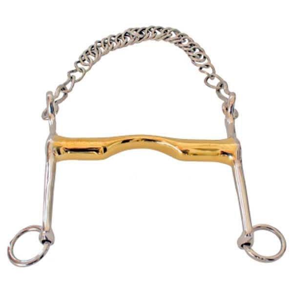 Sefton Guld Dressur Mundstykke Tykkelse Cyprium 18 Mm Bit Gylden 12.5 cm