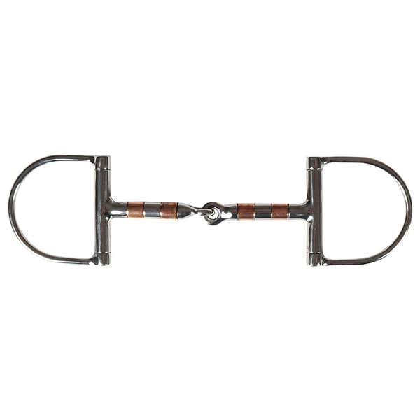Horka Snaffle Joined D-ring Copper Rolls 13 Mm Søvfarvet 145 cm