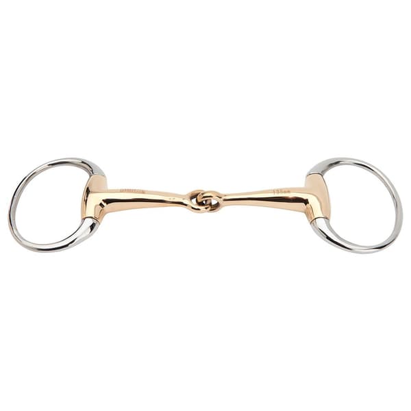 Horka Snaffle Joined Eggbutt 18 Mm Kultainen 135 cm
