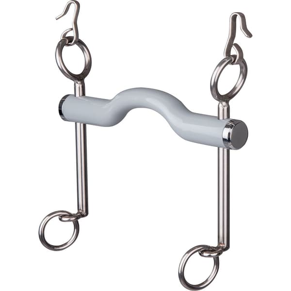 Beris Langt Blødt Dressurbid Curb Tongue Port Snaffle Søvfarvet 120 mm