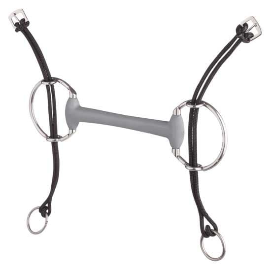 Beris Hård Bit Gag Eggbut Snaffle Søvfarvet 140 mm