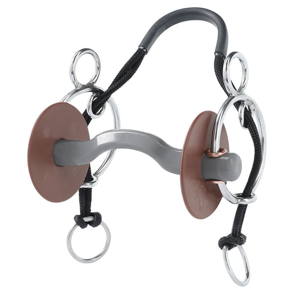 Beris Hårda Hackamore Kombi Konnex Snaffle Silver 140 mm
