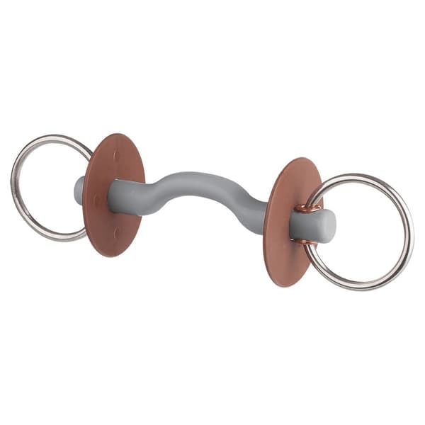 Beris Hårdt Snaffle Tongue Arc Bar 7.5 Cm Bit Søvfarvet 120 mm