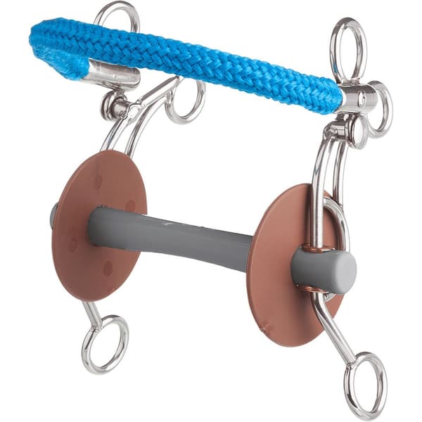 Beris Pehmeä Hackamore Tandem Comfort Bar Hopeinen 130 mm