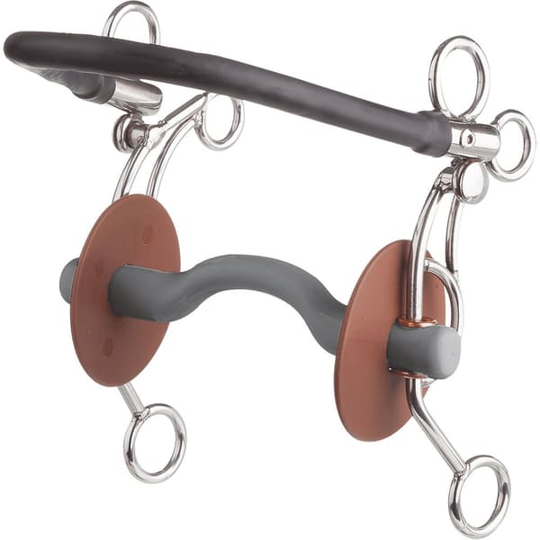Beris Blød Hackamore Tandem Us Tongue Port Snaffle Søvfarvet 130 mm