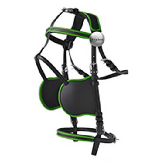 Lexhis Køresele Med Enkelt Brystplade Hanover Nylon/pvc Sort Pony