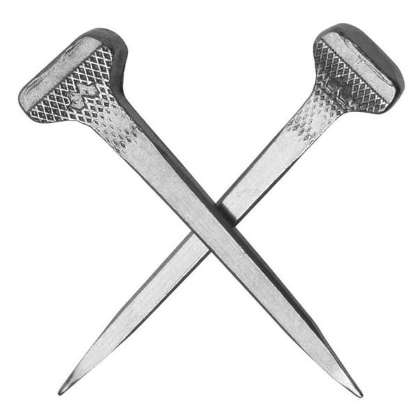 Mustad Hevosenkengän Kynnet Hammer Head 250 Yksiköitä Hopeinen 48 mm