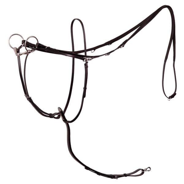 Br Thiedemannn Med Martingale Reins Lancaster Silver Pony