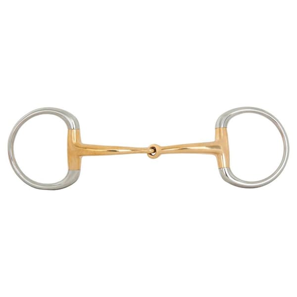 Br Enkeltleddet æggeskoddesnaffle Anatomisk Soft Contact 14 Mm Ring 65 Mm Snaffle Gylden 12.5 cm