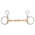 Miniatyrbild 1 av 2: Br Dubbelfogad Baucher Anatomisk Soft Contact 14 Mm Snaffle Guld 13.5 cm