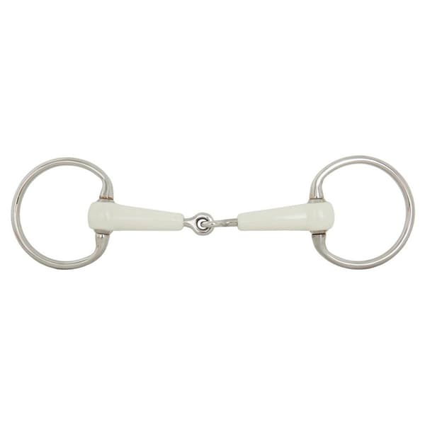Br Yksi Nivelletty Eggbutt Snaffle Sormukset Combo Comfort 18 Mm 70 Mm Snaffle Harmaa 13.5 cm
