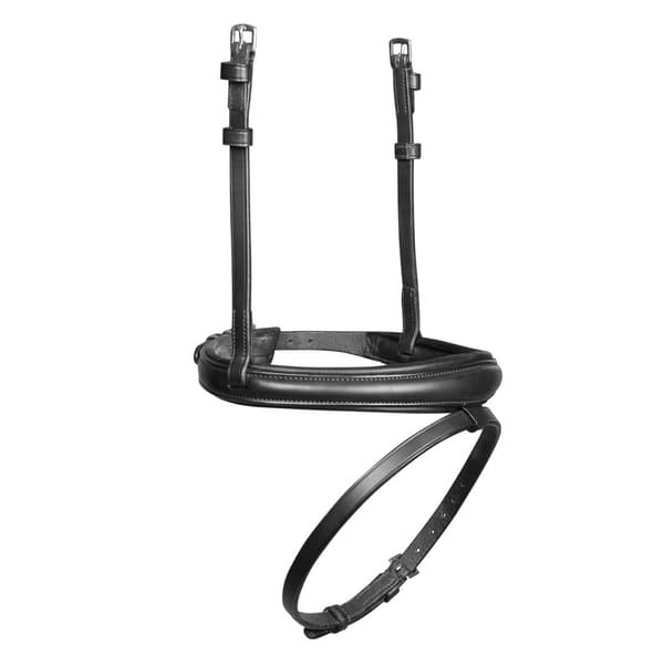Velociti Leather Curved Horse Flash Noseband