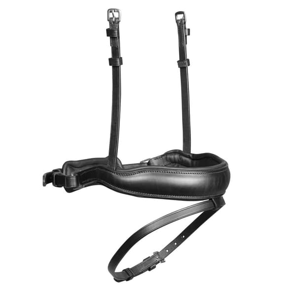 Velociti Lusso Leather Dressage Horse Flash Noseband Black Cob