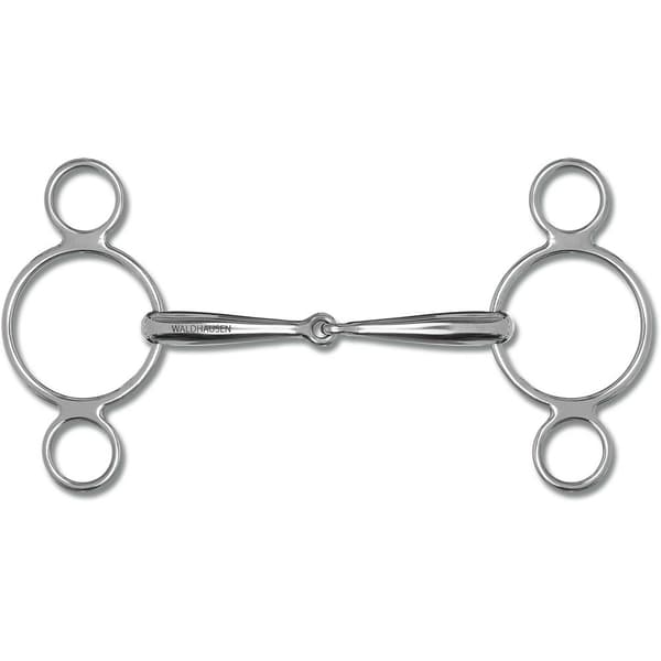 Waldhausen Snaffle 3 Ss Solid 16 Mm Søvfarvet 14.5 cm