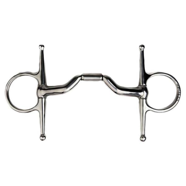 Metalab Nål Snaffle Med Bro Elite Silver 135 mm