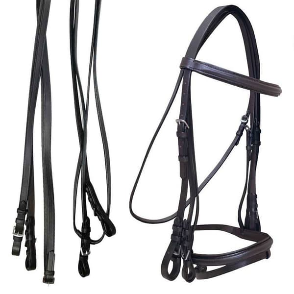 Marjoman Distribucion Snaffle Ja Bit Double Rein Bridle  Full