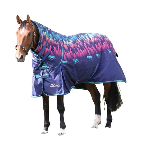 Highlander Forest 100g Horse Turnout Rug & Neck Cover