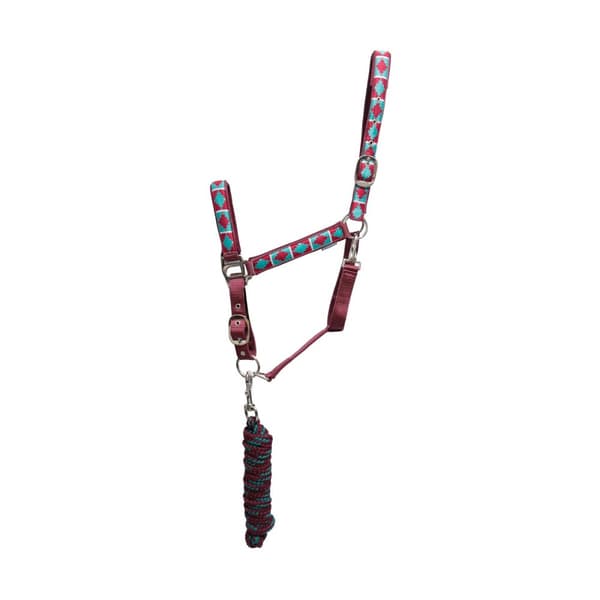 Hy Woven Horse Headcollar and Leadrope
