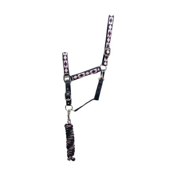 Hy Woven Horse Headcollar and Leadrope
