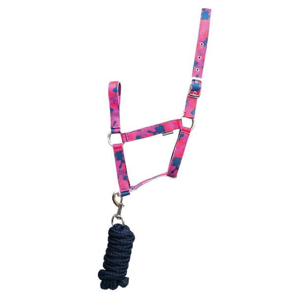 Hy DynaForce Camouflage Horse Headcollar and Leadrope