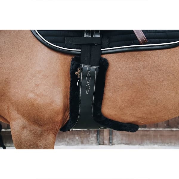 Kentucky Fåreskinds Nitteromtræk Sort 135 cm