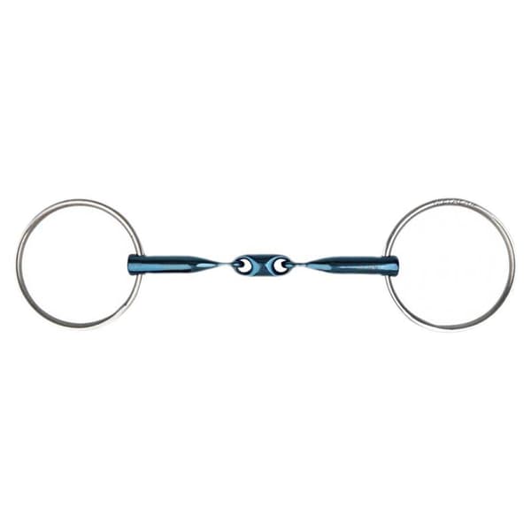 Metalab Eco Blue 2 Ringar Snaffle Silver 125 mm