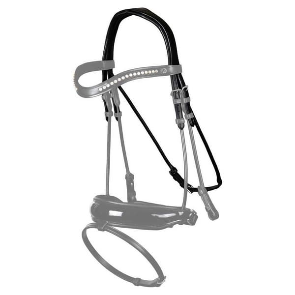 Dyon Huvudstycke Dressage Round Leather Collection  Full