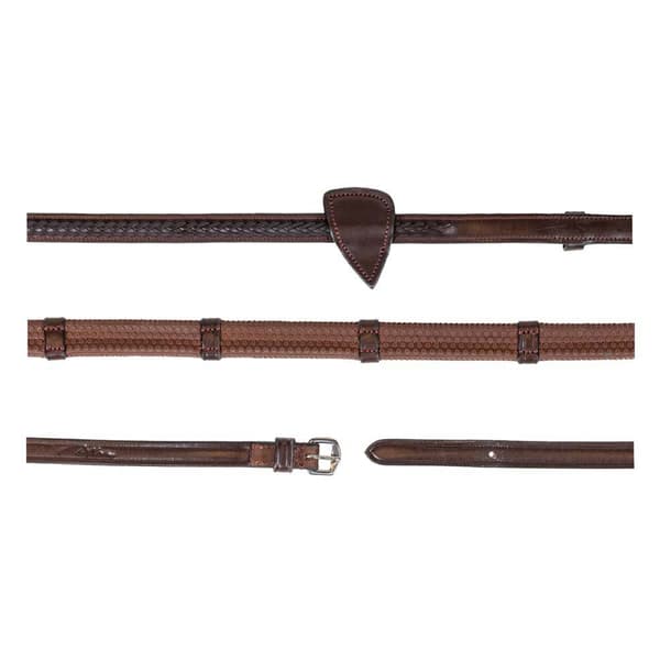 Dyon Ne Collection 1/2 Kumi Ohjakset Punottu Viimeistely Kanssa 7 Nahka Silmukat  Pony