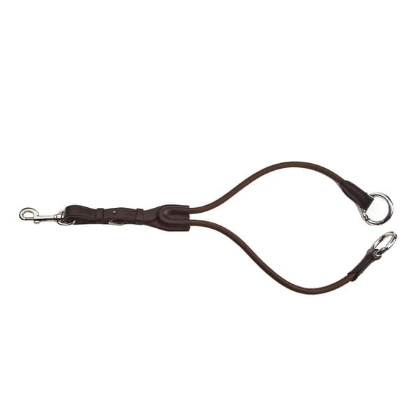 Velociti Gara Elasticated Leather Horse Running Martingale