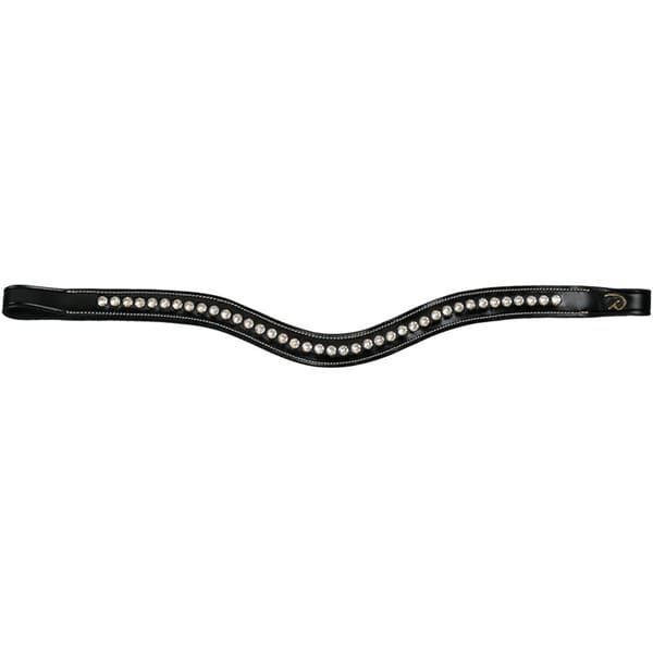 Dyon Hvidt Swarovski V-formet Pandebånd D Collection  Pony