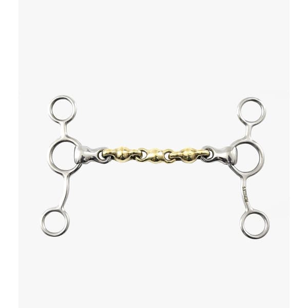 Premier Equine Brass Alloy Tom Thumb With Waterford Mouth Bit  15 cm