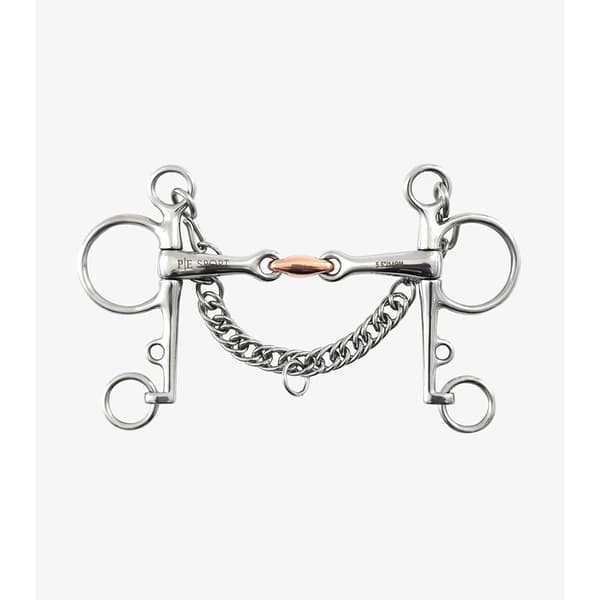 Premier Equine Double Jointed Pelham With Copper Lozenge Bit  15 cm