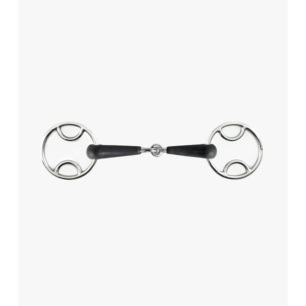 Premier Equine Jointed Rubber Bevel Bit  12 cm