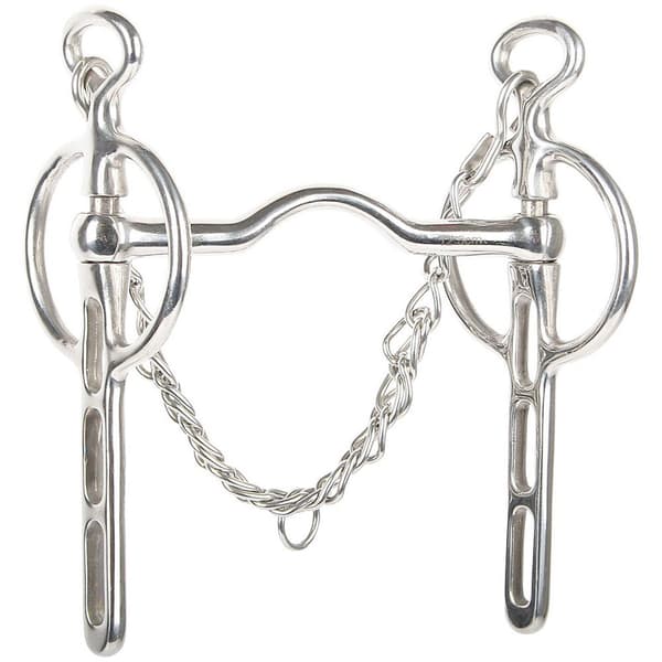 Harry´s Horse Liverpool Med Buet Mullen-mundstykke 15 Mm 3 Riller  12.5 cm