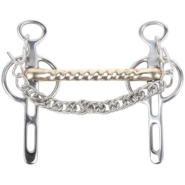 Harry´s Horse Gold Brass 14 Mm Liverpool-bit 2 Riller  12.5 cm