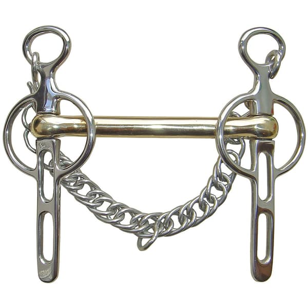 Harry´s Horse Gold Brass 14 Mm Liverpool-bit 2 Riller  12.5 cm