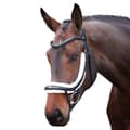 Pikkukuva 2 / 2: Velociti Rapida Fleece Lined Leather Curved Horse Flash Noseband
