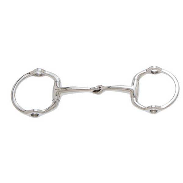 Sefton Egg Butt Gag Snaffle Silver 13.5 cm