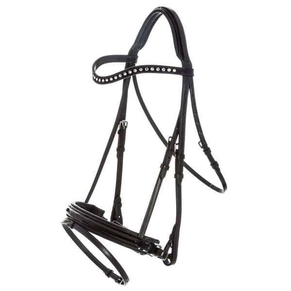 Imperial Riding IRHDI Layla läderträns för hästar Black/Chrystal Full