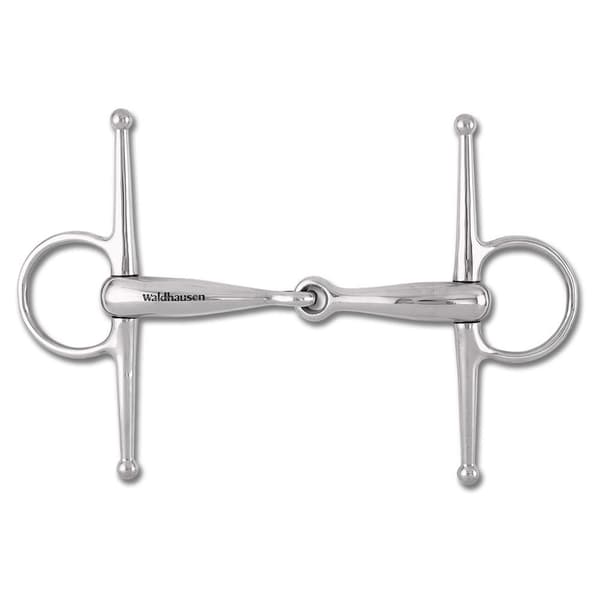 Waldhausen Double Broken Ss Solid Full Cheek 5 Cm 16 Mm Snaffle Hopeinen 13.5 cm
