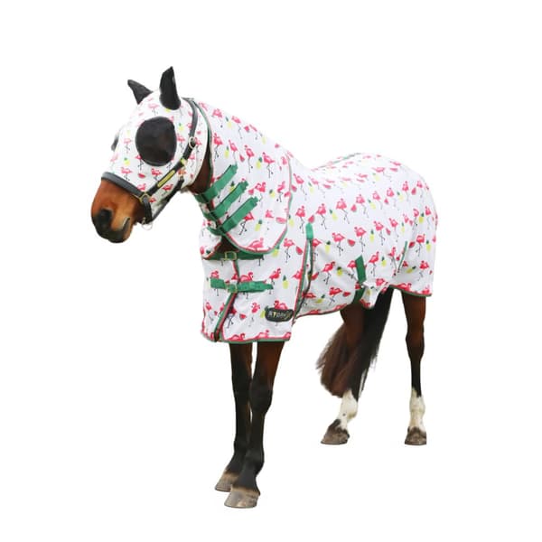 StormX Original Flamingo Horse Combo Fly Rug