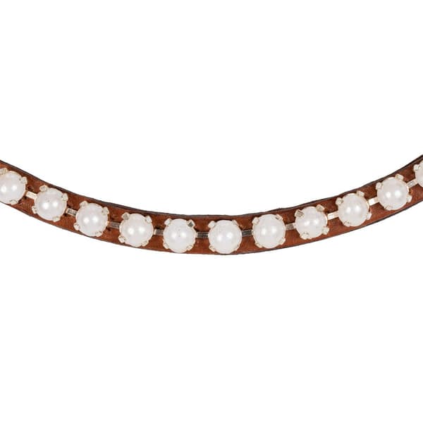 Acavallo Calfskin&pearls Pandebånd  Cob