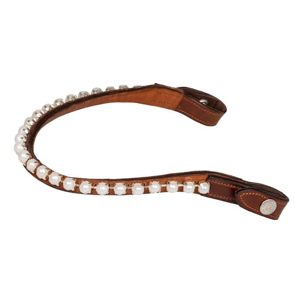 Acavallo Calfskin&pearls Pandebånd  Cob