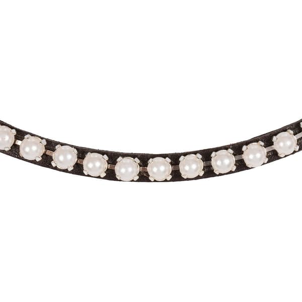 Acavallo Calfskin&pearls Pandebånd  Full