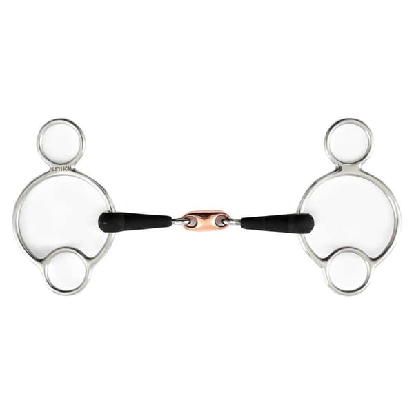 Premier Equine Jointed Rubber Universal With Lozenge Bit  11 cm