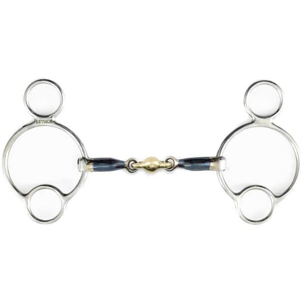 Premier Equine Sweet Iron Universal With Brass Alloy Lozenge Bit  12 cm