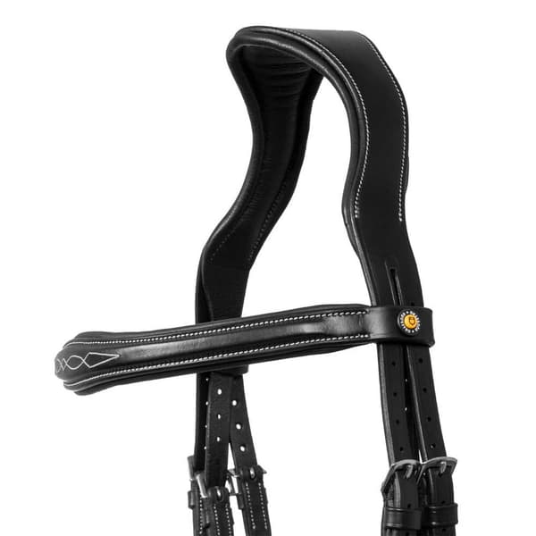 Equestro Anatomic Soft Stitched Tøjle  Extra Full