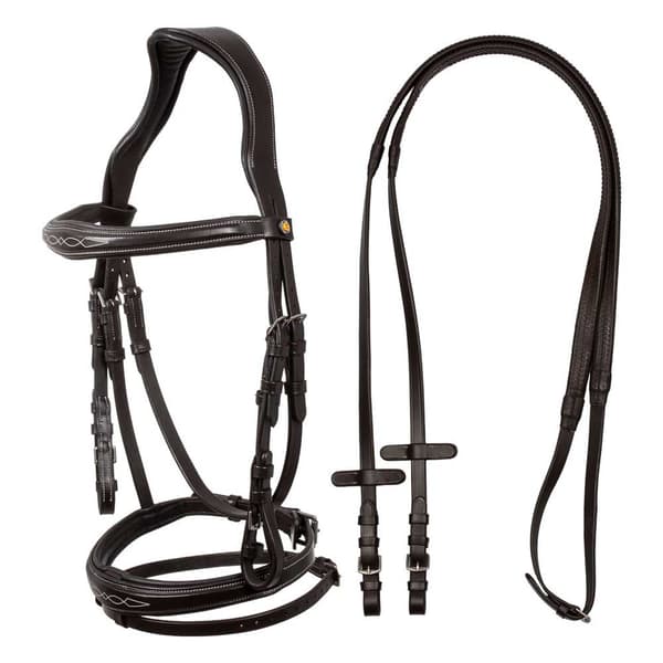 Equestro Anatomic Soft Stitched Tøjle  Pony