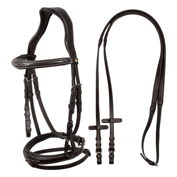 Equestro Anatomic Soft Stitched Tøjle  Pony
